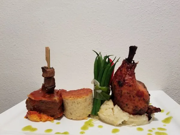 Plated main course