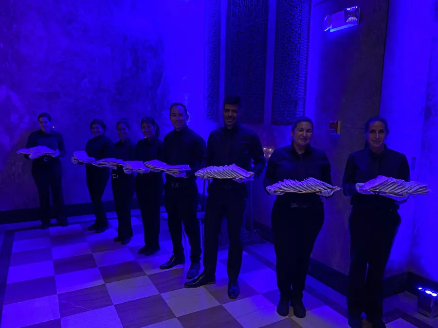 Our service team ready for the party