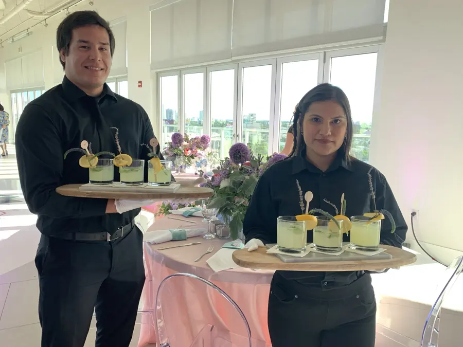 Our service team with signature drinks